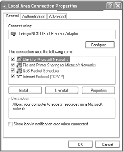 Добавление дополнительных протоколов в Windows XP Professional